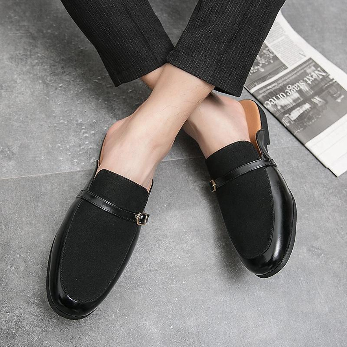 Męskie Stylowe Skórzane Loafersy z Unikalnym Designem i Wygodnym Dopasowaniem