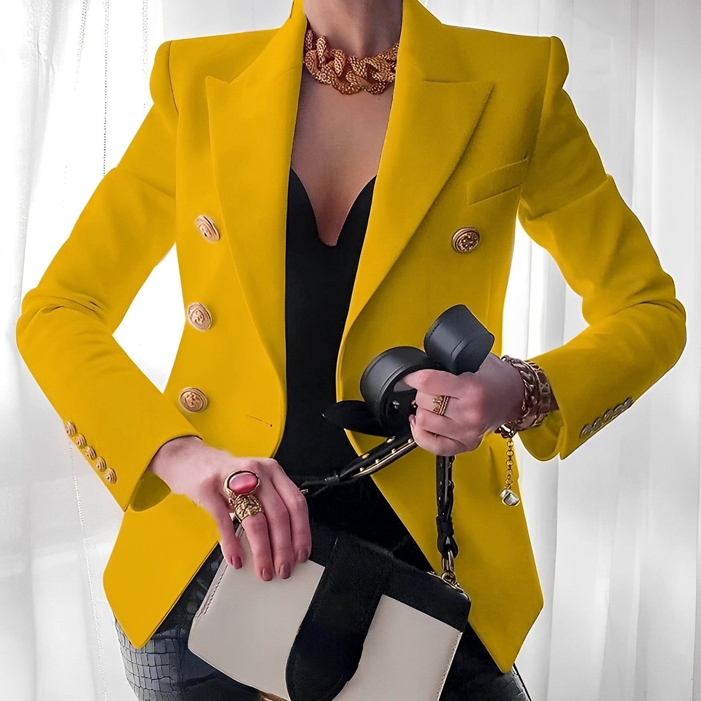 Damski Blazer z Guzikami