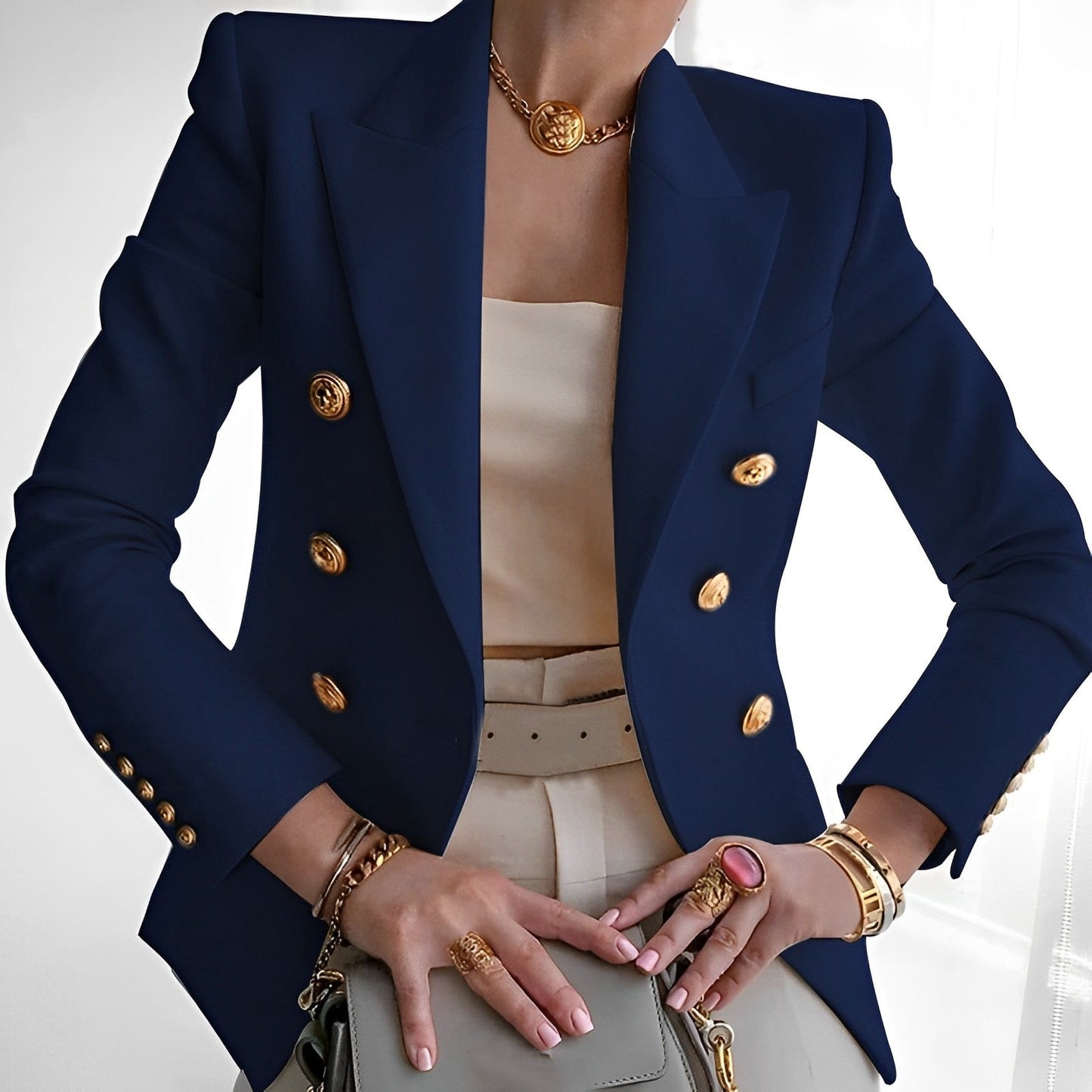 Damski Blazer z Guzikami