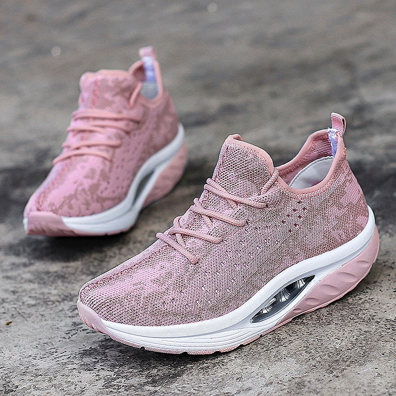 Unisex Komfortowe Tekstylne Sneakers z Powietrzną Podeszwą