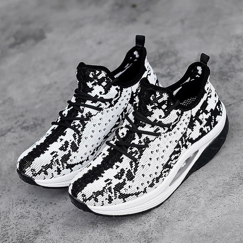 Unisex Komfortowe Tekstylne Sneakers z Powietrzną Podeszwą