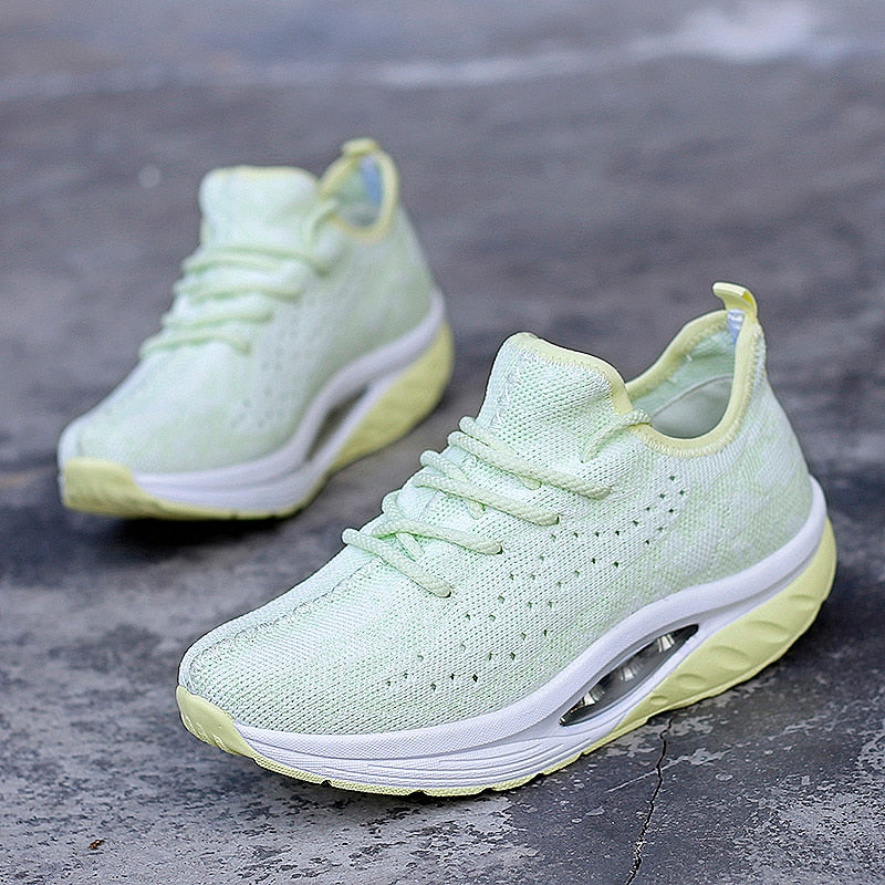 Unisex Komfortowe Tekstylne Sneakers z Powietrzną Podeszwą