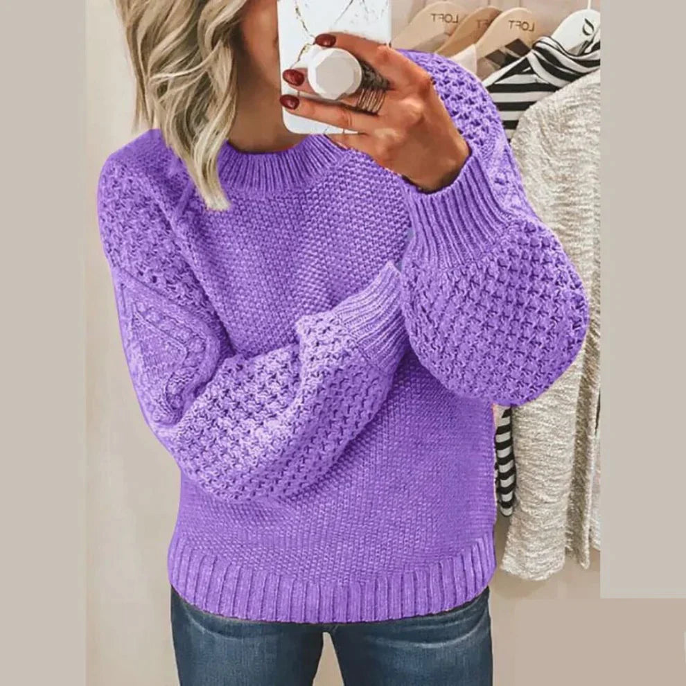 Damski Elegancki Sweter z Wysokiej Jakości Materiału z Komfortowym Krojem