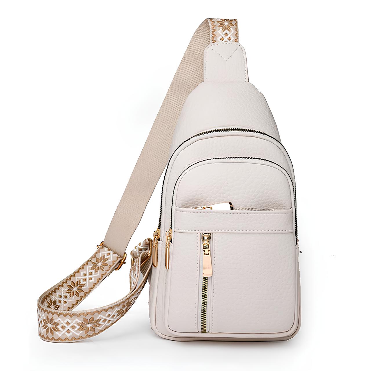 Męska Torba na Ramię Crossbody z Regulowanym Paskiem