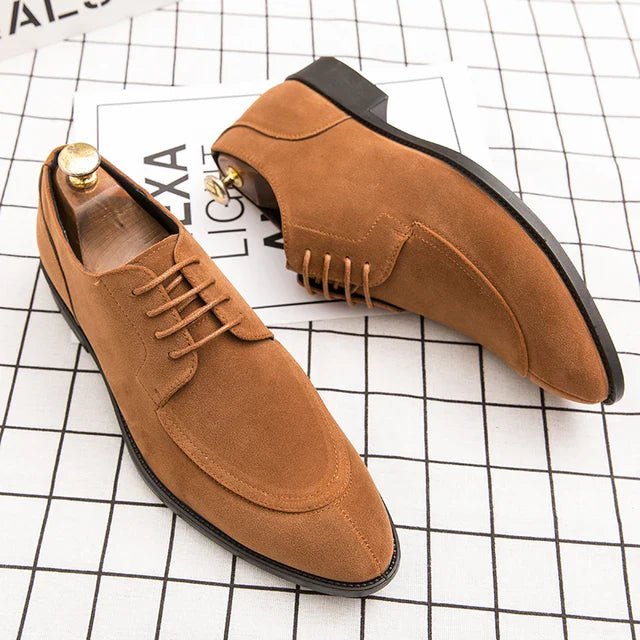 Męskie Klasyczne Buty Oxford z Antypoślizgową Podeszwą 0