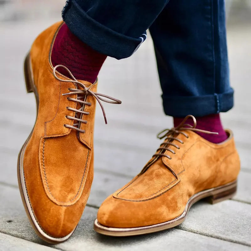Męskie Klasyczne Buty Oxford z Antypoślizgową Podeszwą 1