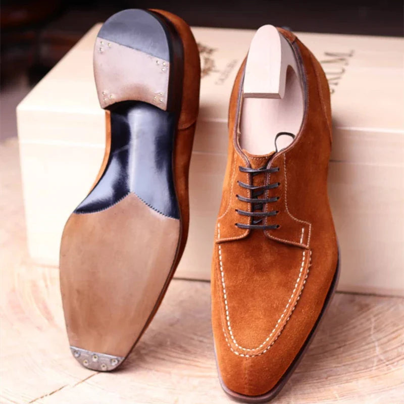 Męskie Klasyczne Buty Oxford z Antypoślizgową Podeszwą 2