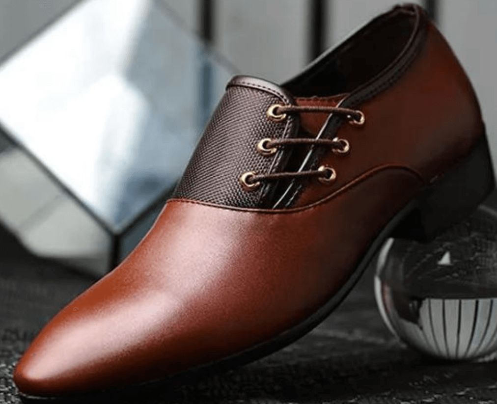 Męskie Sznurowane Buty Klasycznego Kroju 2