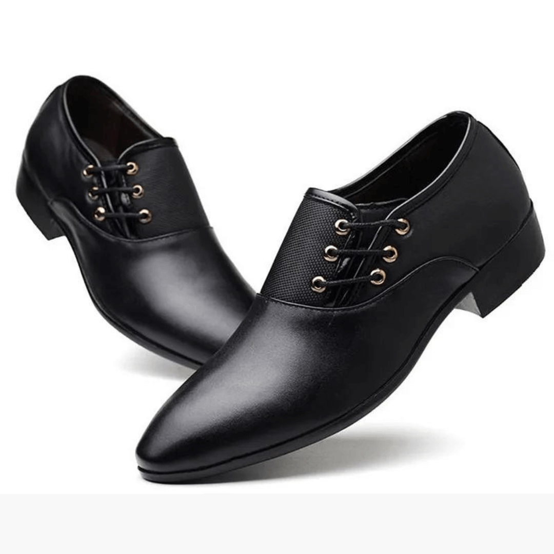 Męskie Sznurowane Buty Klasycznego Kroju 8