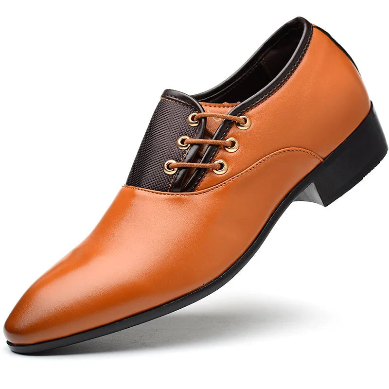 Męskie Sznurowane Buty Klasycznego Kroju 9