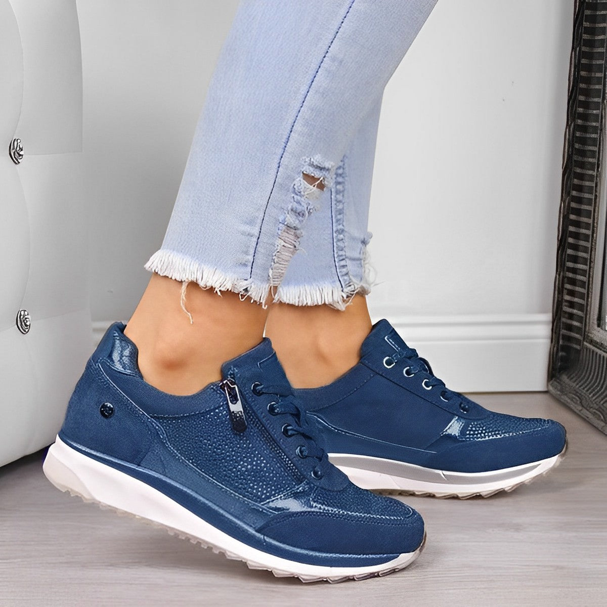 Damskie Sneakersy Sznurowane