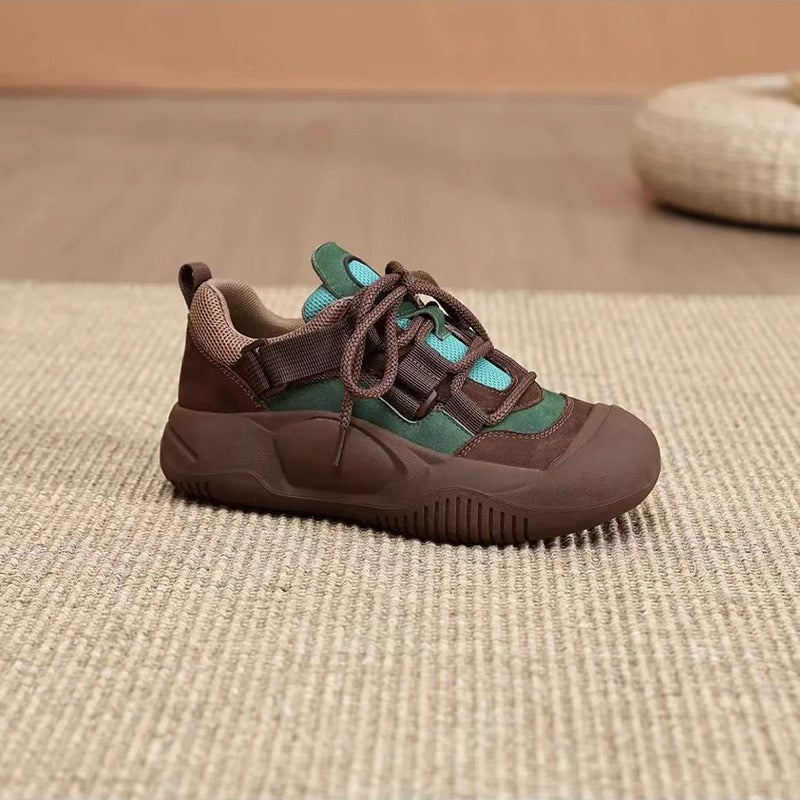 Variant image for Damskie Eleganckie Elastyczne Sneakersy na Platformie z Grubą Podeszwą-1