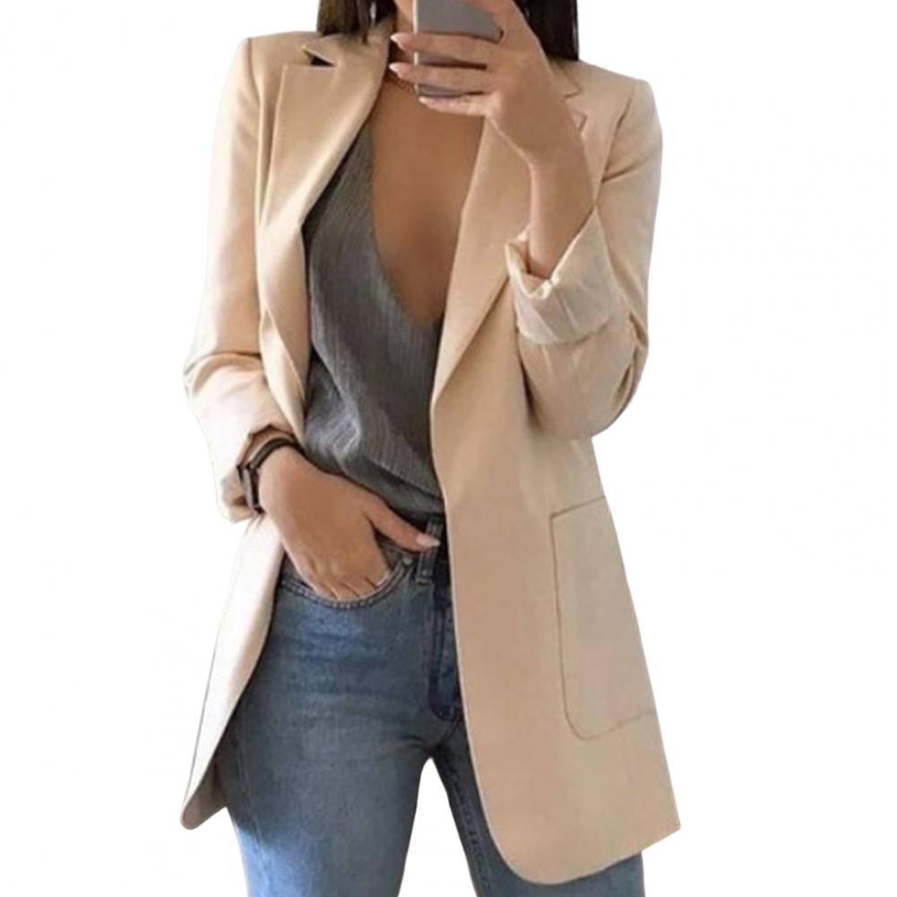 Variant image for Damski Elegancki Wysokiej Jakości Blazer Slim Fit z Długimi Rękawami-32