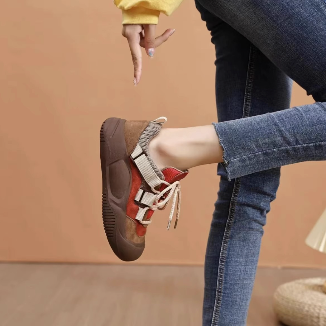 Damskie Eleganckie Elastyczne Sneakersy na Platformie z Grubą Podeszwą