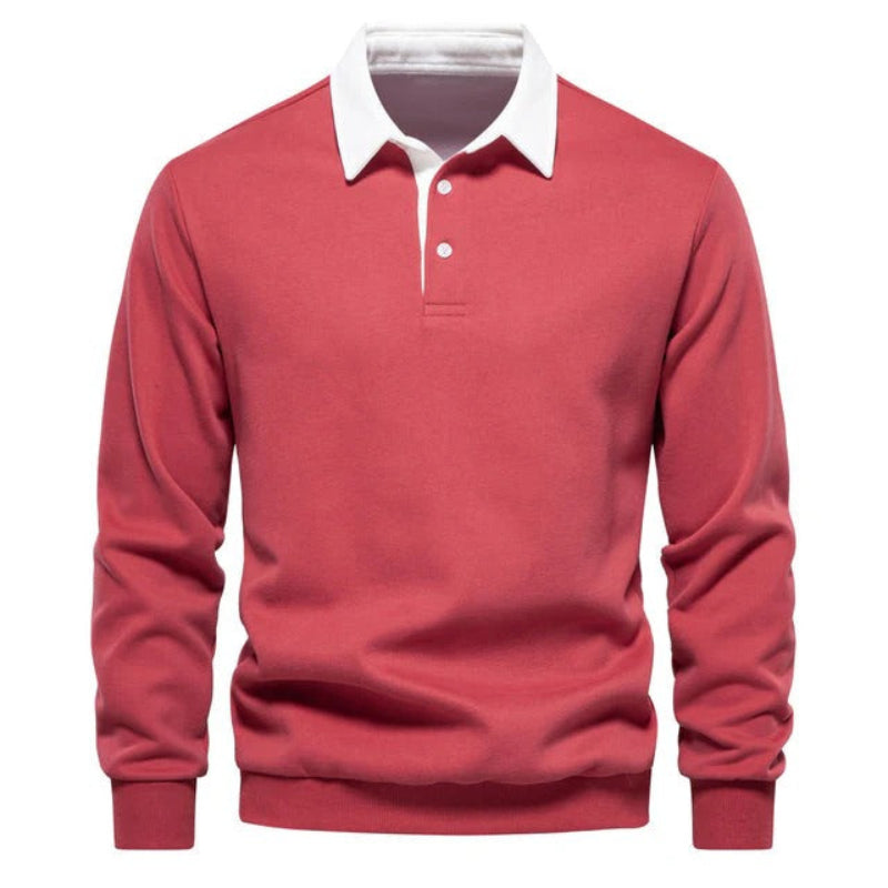 Casualowy Sweter Polo Z Kołnierzykiem I Guzikami Męski | Idealny Na Każdą Porę Roku
