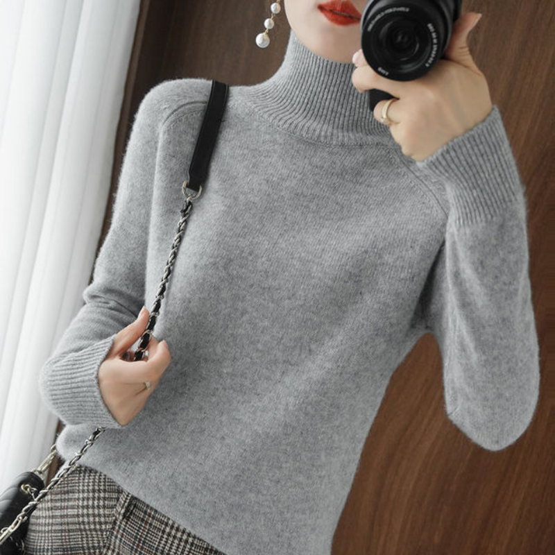 Elegancki Sweter z Golfem Damski | Idealny na Jesien/Zimę