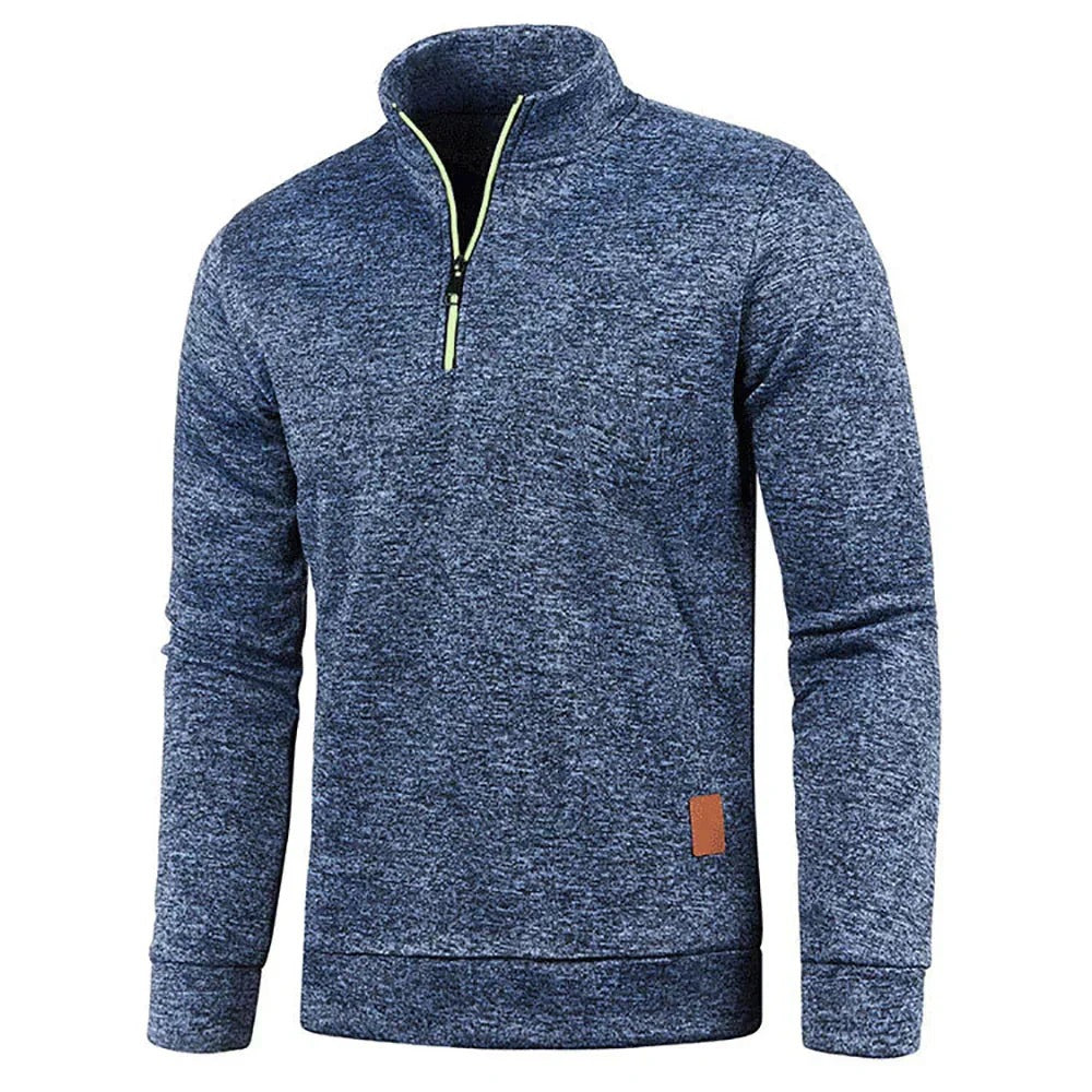 Sportowa Bluza z Półzamkiem Męski | Idealna na Jesień/Zimę