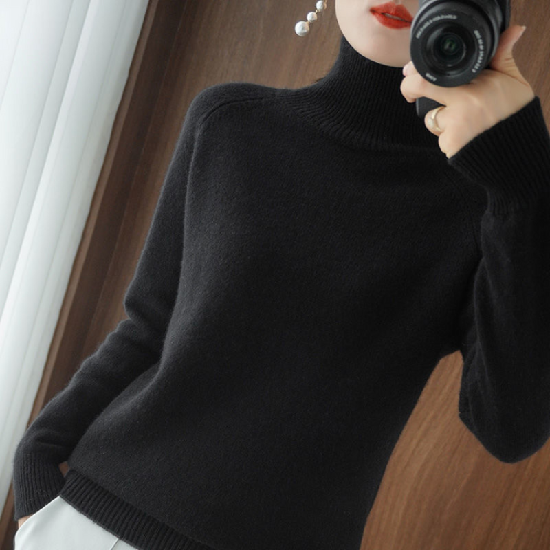 Elegancki Sweter z Golfem Damski | Idealny na Jesien/Zimę