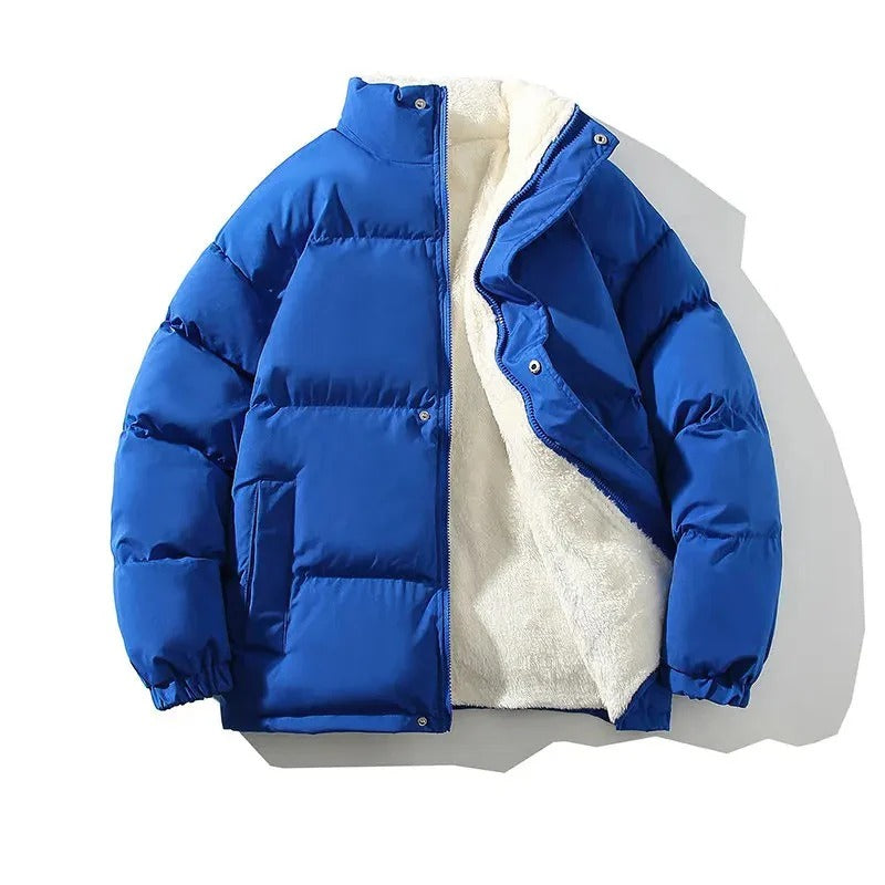 Elegancka Kurtka Puchowa z Podszewką Fleece i Zamkiem Męski | Idealny na zimę
