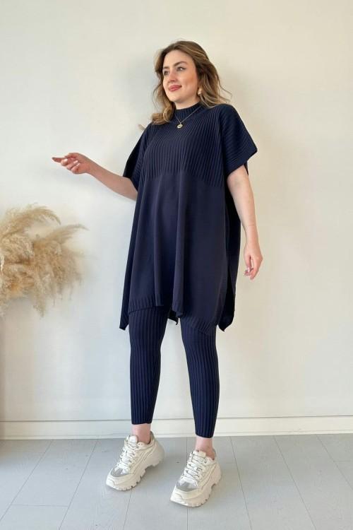 Komplet Damski Elegancki Dres z Wygodnym Fasonem i Miękkiej Dzianiny