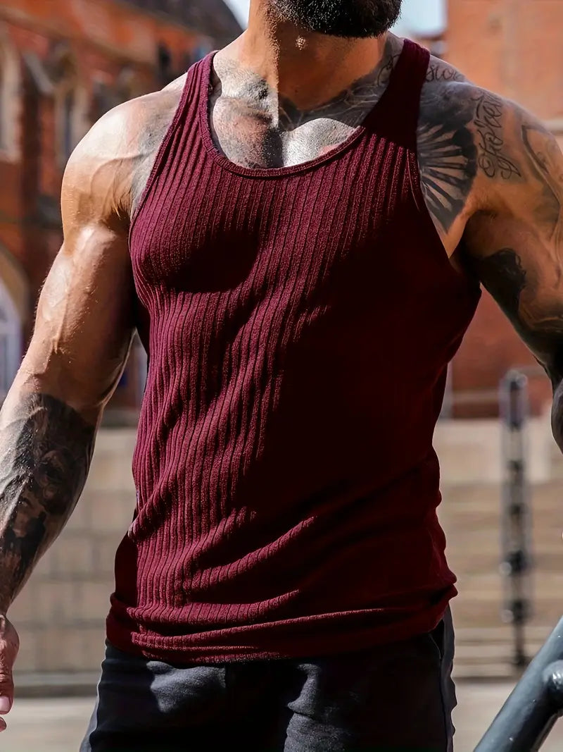 Variant image for Męski Oddychający Tanktop z Komfortowym Krojem do Aktywności Sportowych-25