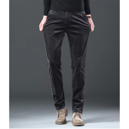 Variant image for Męskie Stylowe Corduroy Spodnie z Fleece'ową Podszewką z Klasycznym Krojem-21