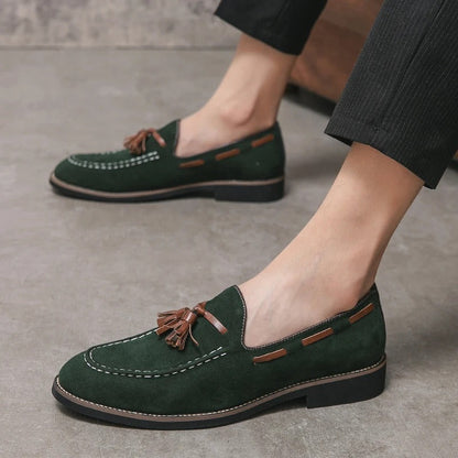 Variant image for Męskie Eleganckie Zamszowe Loafersy z Klasycznym Detalem-34