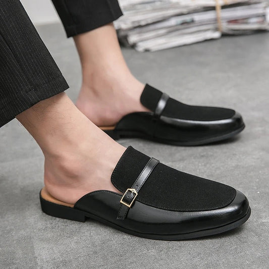Męskie Stylowe Skórzane Loafersy z Unikalnym Designem i Wygodnym Dopasowaniem