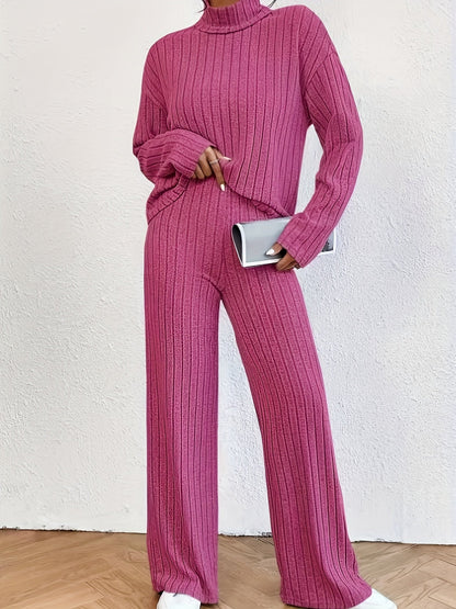Variant image for Damski Casualowy Sweter z Golfem z Wysokiej Jakości Dzianiny z Wygodnym Krojem-13