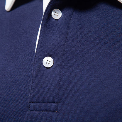 Casualny Sweter Polo z Zapięciem na Guziki Męski | Idealny na Jesień/Zimę