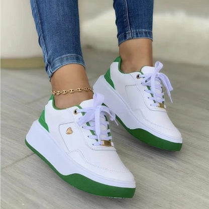 Damskie Stylowe Oddychające Sneakersy z Wkładką Amortyzującą z Antypoślizgową Podeszwą
