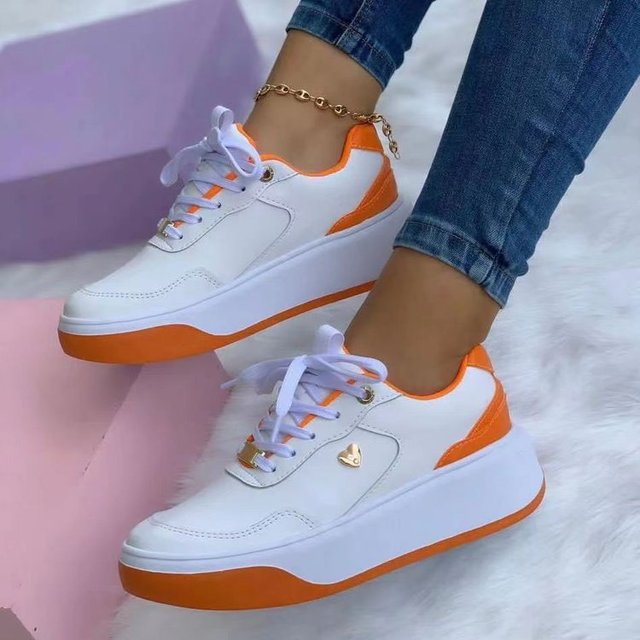Damskie Stylowe Oddychające Sneakersy z Wkładką Amortyzującą z Antypoślizgową Podeszwą