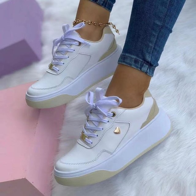 Variant image for Damskie Stylowe Oddychające Sneakersy z Wkładką Amortyzującą z Antypoślizgową Podeszwą-28