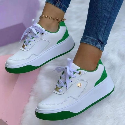 Damskie Stylowe Oddychające Sneakersy z Wkładką Amortyzującą z Antypoślizgową Podeszwą