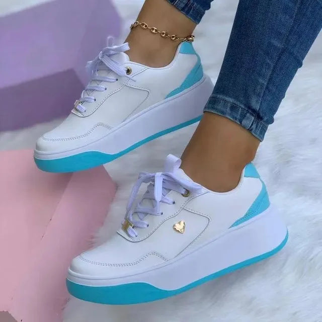 Variant image for Damskie Stylowe Oddychające Sneakersy z Wkładką Amortyzującą z Antypoślizgową Podeszwą-19