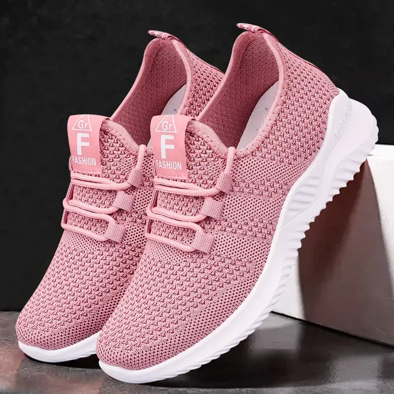 Damskie Stylowe Sneakersy z Wysokiej Jakości Materiałów z Miękką Wyściółką