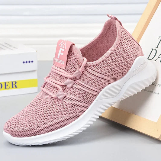 Damskie Stylowe Sneakersy z Wysokiej Jakości Materiałów z Miękką Wyściółką