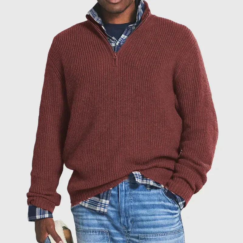 Męski Elegancki Kaszmirowy Sweter z Klasycznym Designem