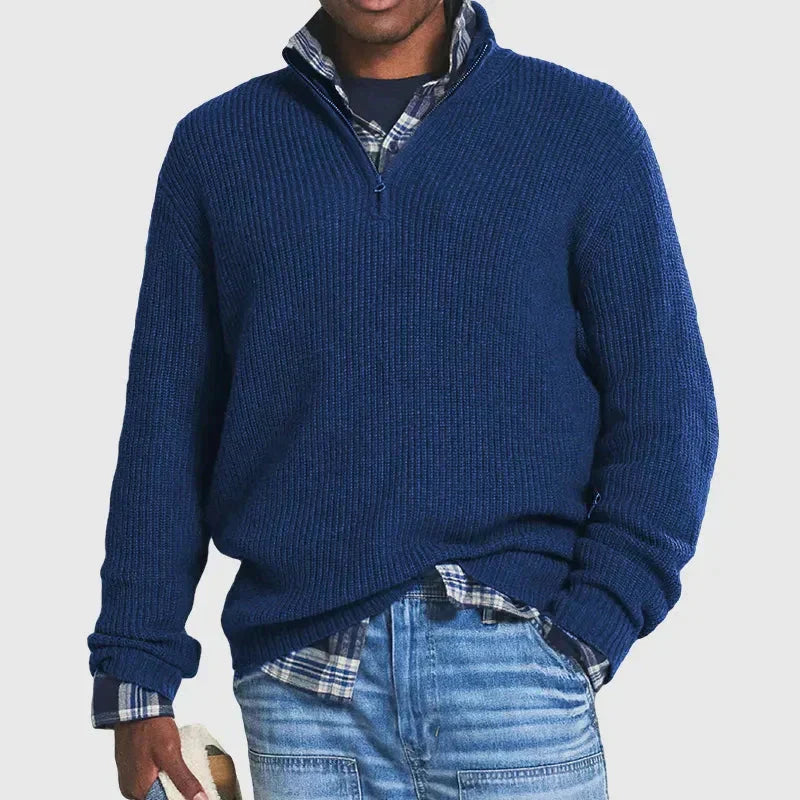Męski Elegancki Kaszmirowy Sweter z Klasycznym Designem