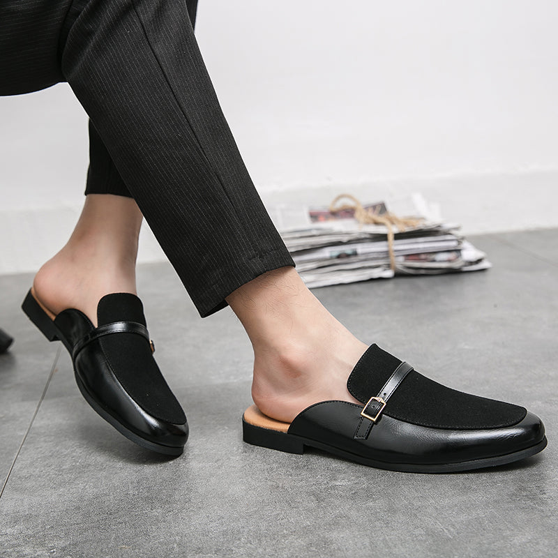 Męskie Stylowe Skórzane Loafersy z Unikalnym Designem i Wygodnym Dopasowaniem