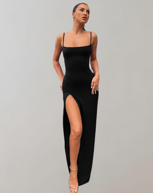 Damska Elegancka Sukienka Midi Bodycon z Wiązaniem na Wesele