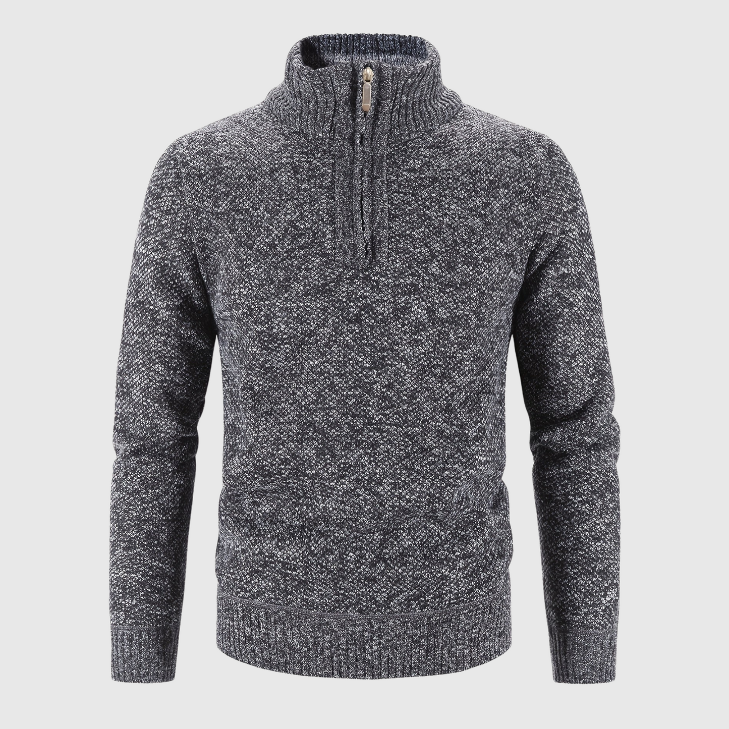 Męski Stylowy Sweter z Zamkiem z Wysokiej Jakości Materiałów z Oddychających Tkanin