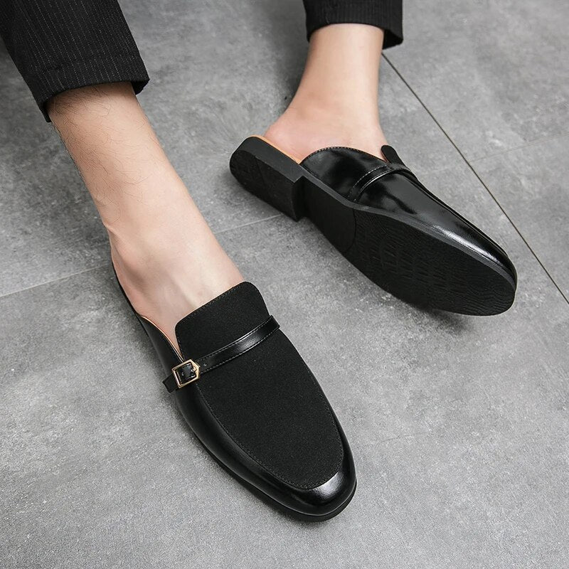 Męskie Stylowe Skórzane Loafersy z Unikalnym Designem i Wygodnym Dopasowaniem