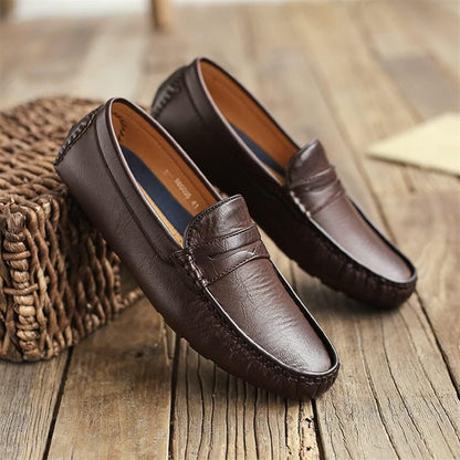 Variant image for Męskie Eleganckie Skórzane Loafersy z Praktycznym Designem-13
