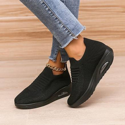 Variant image for Damskie Wygodne Oddychające Sneakersy Slip-On z Miękką Wkładką-19