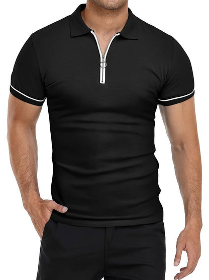 Variant image for Męska Oddychająca Koszulka Golfowa z Krótkim Rękawem z Materiału Wydajnościowego-9