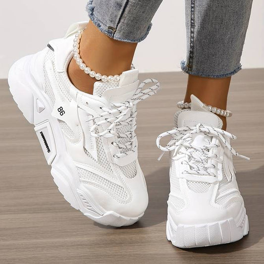 Damskie Nowoczesne Sneakersy z Grubą Podeszwą z Doskonałą Amortyzacją