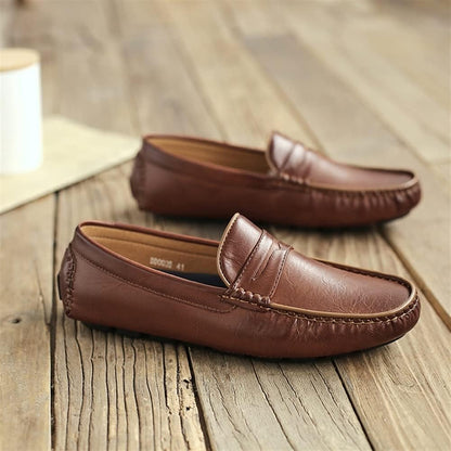 Variant image for Męskie Eleganckie Skórzane Loafersy z Praktycznym Designem-19