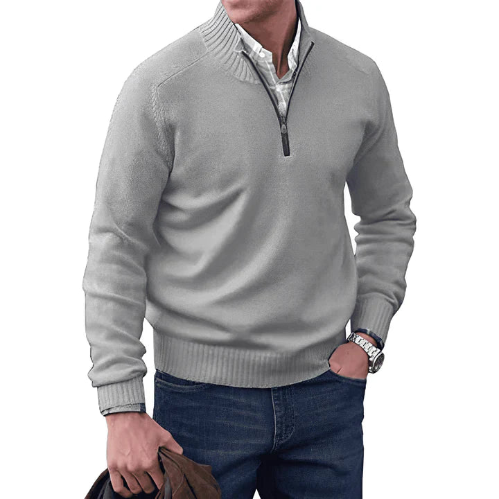 Variant image for Męski Elegancki Kaszmirowy Sweter z Ritsą z Optymalną Regulacją Wilgoci-49