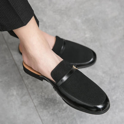 Męskie Stylowe Skórzane Loafersy z Unikalnym Designem i Wygodnym Dopasowaniem